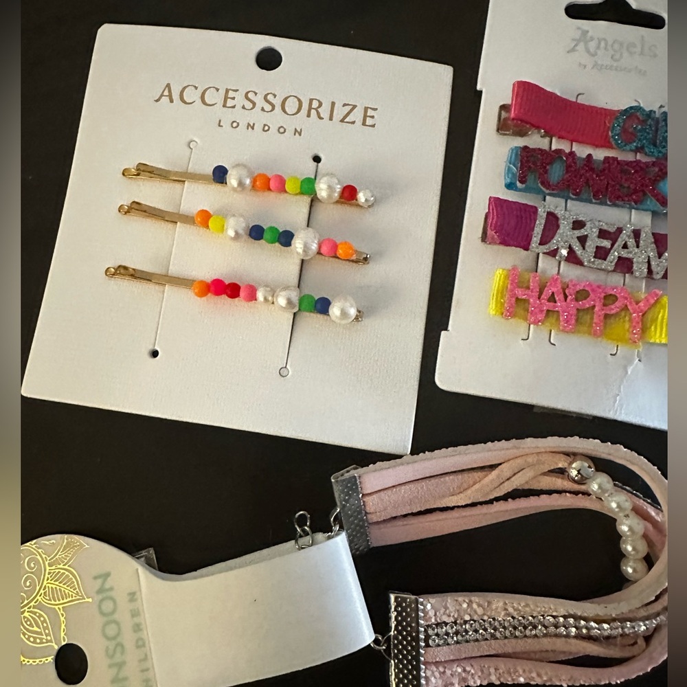 Accessories bundle ( Hair accessories & bracelet) 
Accessorize Angels & Monsoon